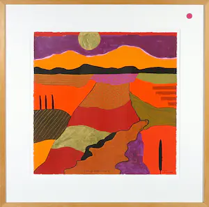 Ronald Boonacker - Zeefdruk, Lago di Garda II - Ingelijst kopen? Bied vanaf 50!