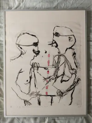 Elfry Baartmans - en anderen Noorwegen II plus 17 andere moderne kunstwerken grafiek/gem techniek kopen? Bied vanaf 90!