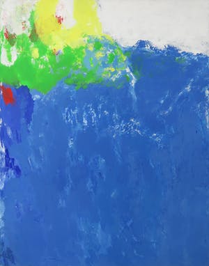 Jef Diederen - Acryl op doek, Blauwe heuvel (Zeer groot) kopen? Bied vanaf 2500!