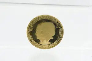 26- Massieve,  bij het 25 jarig regeringsjubileum geslagen 20krt gouden penning kaufen? Bieten Sie von 320!