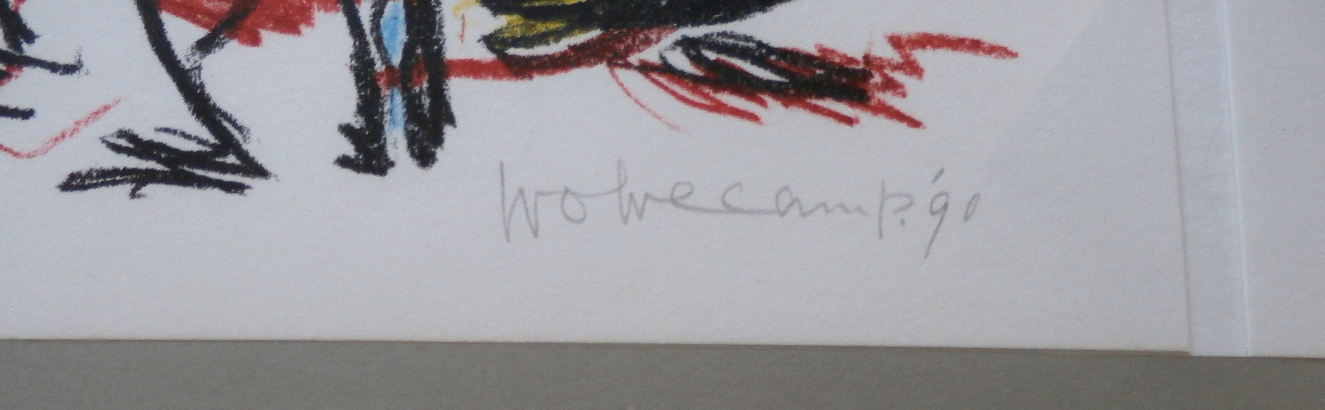 Theo Wolvecamp - 2 ingelijste litho's - 1990 kopen? Bied vanaf 295!