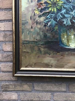 Niet of onleesbaar gesigneerd - Pot met bloemen kopen? Bied vanaf 1!