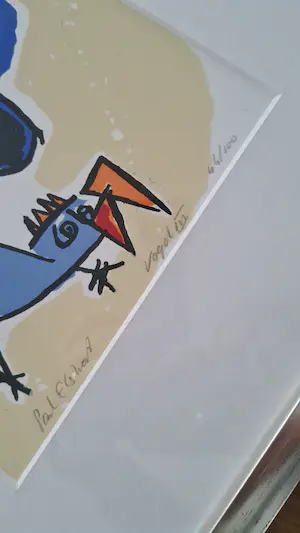 Paul Elshout - Elshout, Paul | Zeefdrukken Vogel I+II+III lijstafmetingen 39,5 x 39,5 cm kopen? Bied vanaf 100!