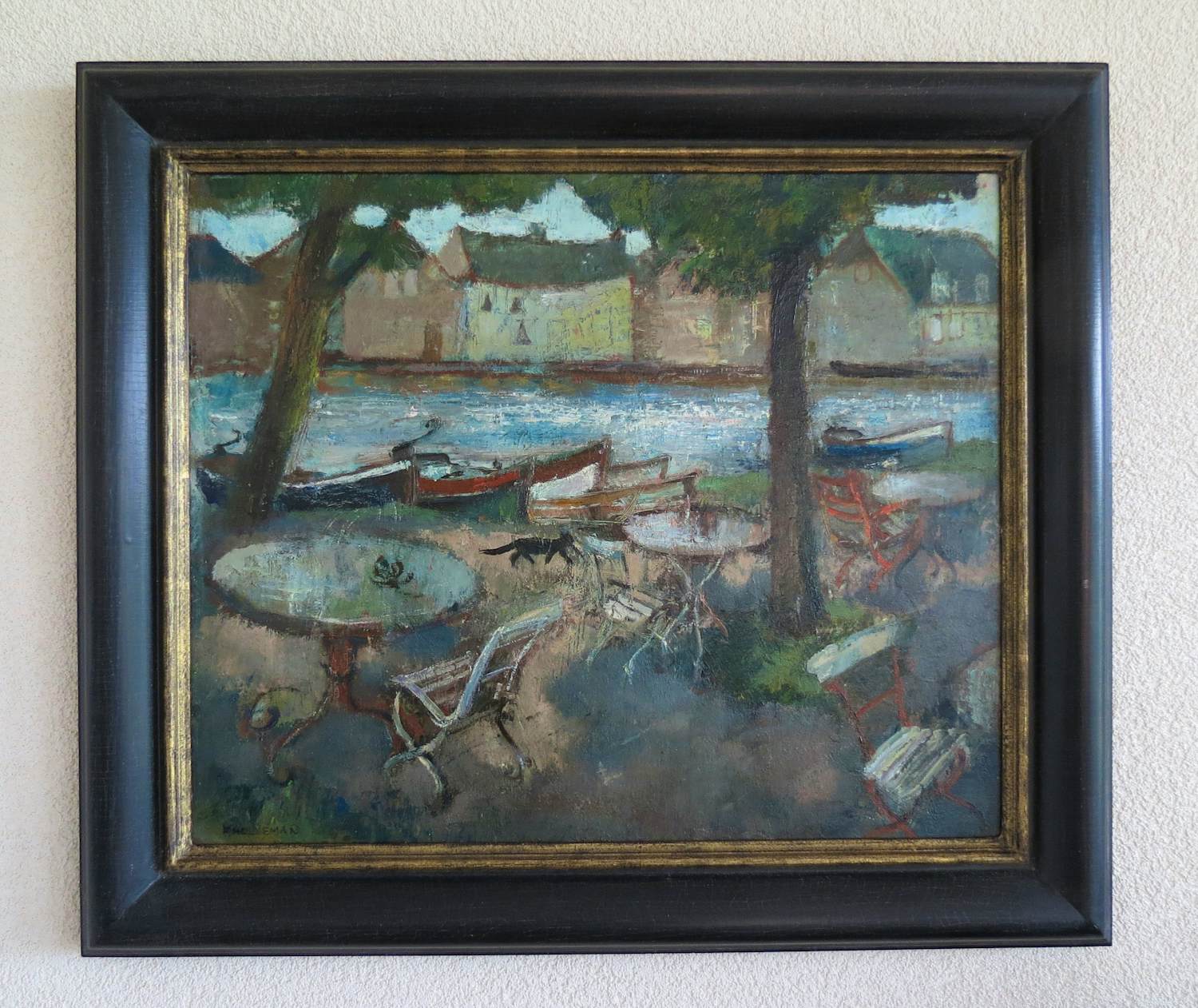 Buy Frida Holleman - Terras aan het water? Bid from 1150!