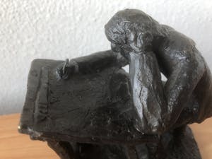 Klaas van den Berg - Zwaar bronzen beeld met certificaat. kopen? Bied vanaf 65!