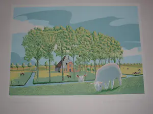 Marcus van Hoorn - Zeefdruk, Titel, "Hollandse Pyramide" kopen? Bied vanaf 35!