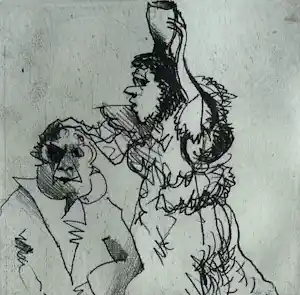 Buy Constant - handgesigneerde Vernis Mou ets | 'De Feeks' | 1982 (INGELIJST)? Bid from 325!