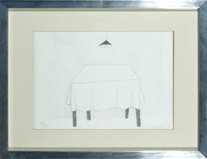 Klaas Gubbels - Litho, De lege tafel kopen? Bied vanaf 150!