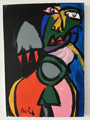 Peter Robert Keil - Portret met klauw kopen? Bied vanaf 100!