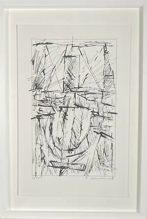 Jan Schoonhoven - Prachtig zeefdruk, gesigneerd & fraai ingelijst + Art Book : ZERO 4321 kopen? Bied vanaf 390!