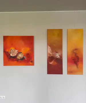 Nell van Groningen - Acrylwerk schelpen met zand kaufen? Bieten Sie von 299!