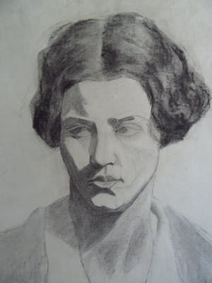 Niet of onleesbaar gesigneerd - Portret van een jonge dame kopen? Bied vanaf 10!