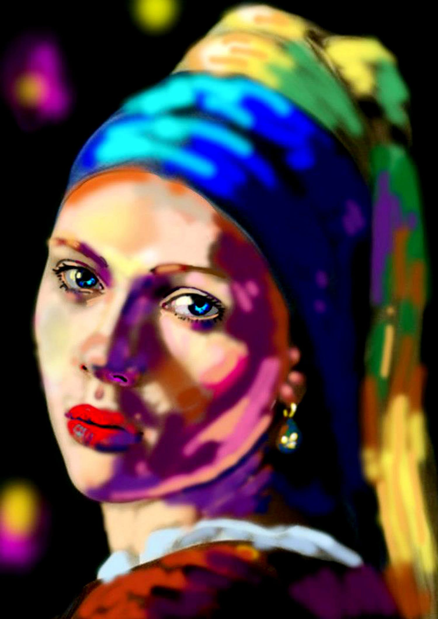 Peter Klashorst - Meisje met de parel (naar Johannes Vermeer) verkocht voor € 175!