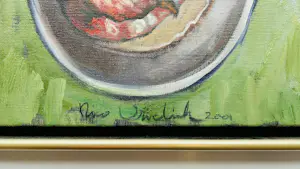 Nico Vrielink - - zonder titel maar met lijst! (kip in braadslee) kopen? Bied vanaf 495!