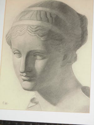 Cornelia Hioolen - Potloodtekening - Aphrodite kopen? Bied vanaf 35!