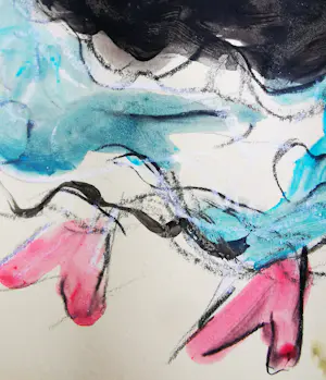 Jan Sierhuis - Tekening krijt/acryl - Dansende vrouw kopen? Bied vanaf 1!