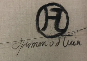 Harmen van der Tuin - Gemengde techniek op doek, Zonder titel (Zeer groot) kopen? Bied vanaf 1!