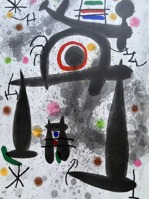 Joan Miro - Originele litho uit DLM - 1971 - In nieuwstaat kopen? Bied vanaf 45!