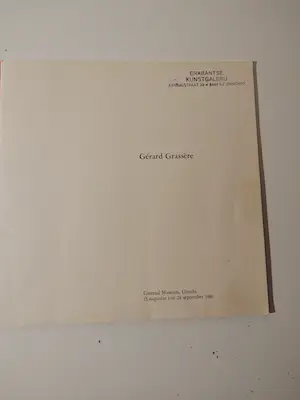Gérard Grassère - Duister, Frans - Gérard Grassere 1982 - 25/100 Gesigneerd + 3 catalogi kopen? Bied vanaf 50!
