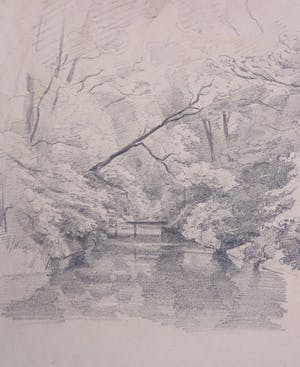 Niet of onleesbaar gesigneerd - Lot, Diverse Tekeningen en Aquarellen van gebouwen en landschappen[9] kopen? Bied vanaf 1!