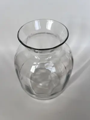 Andries Dirk Copier - Helder glazen optiek vaas uit de H-collectie. kopen? Bied vanaf 35!