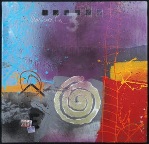 Theo Koster - Zeefdruk en collage op doek, Zonder titel (met ophangsysteem) kopen? Bied vanaf 1!
