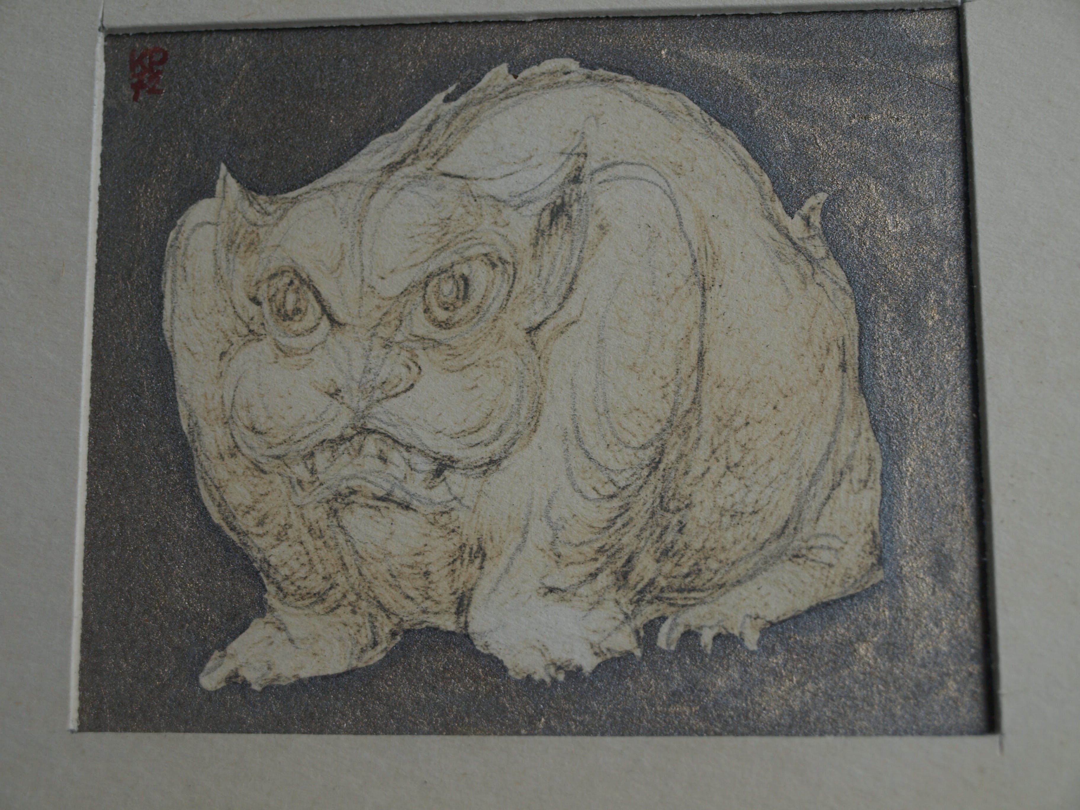 Klaas Pijlman - Fantasiedieren - 3 Tekeningen + 1 Pastel – 1972 kopen? Bied vanaf 35!