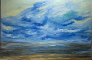 Bitia Rosendor - Acryl op doek, Wolkengezicht (Zeer Groot) kopen? Bied vanaf 1!