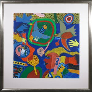 Corneille - Zeefdruk, Petite Musique du Printemps - Ingelijst (Groot) kopen? Bied vanaf 450!