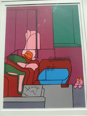 Valerio Adami - Litho. Titel , Chocolatc kid kopen? Bied vanaf 45!