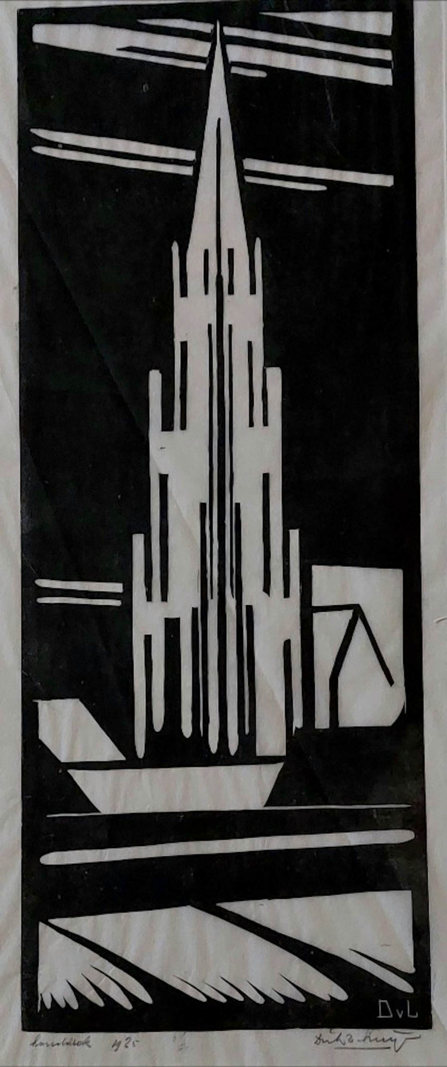 Dick van Luijn - Zeldzame litho, gedateerd 1925 kopen? Bied vanaf 100!