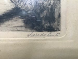 Suze de Lint - Landschap met bruggetje en hek kopen? Bied vanaf 15!