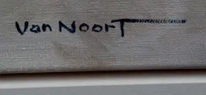 Arie-Kees van Noort - Ingelijste olieverf op doek: 'Zandvoort' (groot!) kopen? Bied vanaf 799!