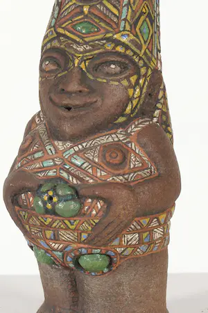 Edu de Meyé - Aardewerken beeldje, Hoedemannetje kopen? Bied vanaf 50!