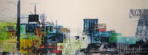 George Heidweiller - Zeefdruk, Cityscape - Ingelijst (Zeer groot) kopen? Bied vanaf 1!
