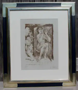 Willi Sitte - Ingelijste litho: Figuratief - 1999 kopen? Bied vanaf 250!