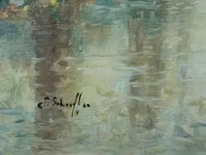 Jan Schaeffer - Bosgezicht met beek kopen? Bied vanaf 69!