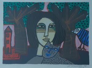 Corneille - " Femme et Chat" uit 1998. kopen? Bied vanaf 310!