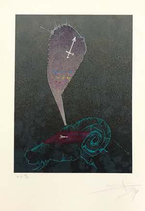 Joan Ponc - Gesigneerde litho - HC 4/30 - 1979 verkocht voor € 95!