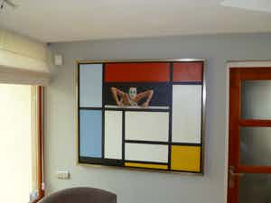 Ans Markus - Ode aan Mondriaan verkocht voor € 4000!