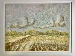 AcheterFerdinand Hart Nibbrig - pointulistisch aquarel zandweg door koorenvelden bij zoutelande? Enchérissez de 600!