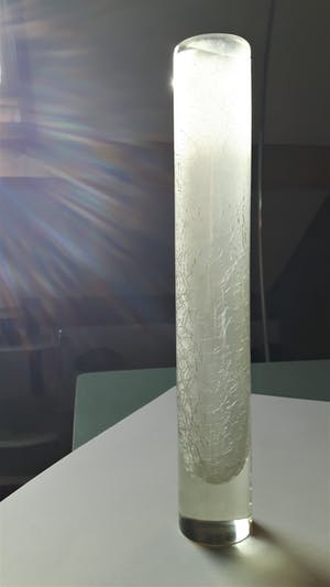 Niet of onleesbaar gesigneerd - Design cilindervaas met inwendig craquelé kopen? Bied vanaf 1!