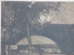 Jan Poortenaar - Waterloo Bridge - Ets kopen? Bied vanaf 80!