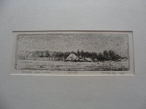 Piet Hein Zijl - Droge naald. Titel, Landschap Wijdewormer. kopen? Bied vanaf 20!