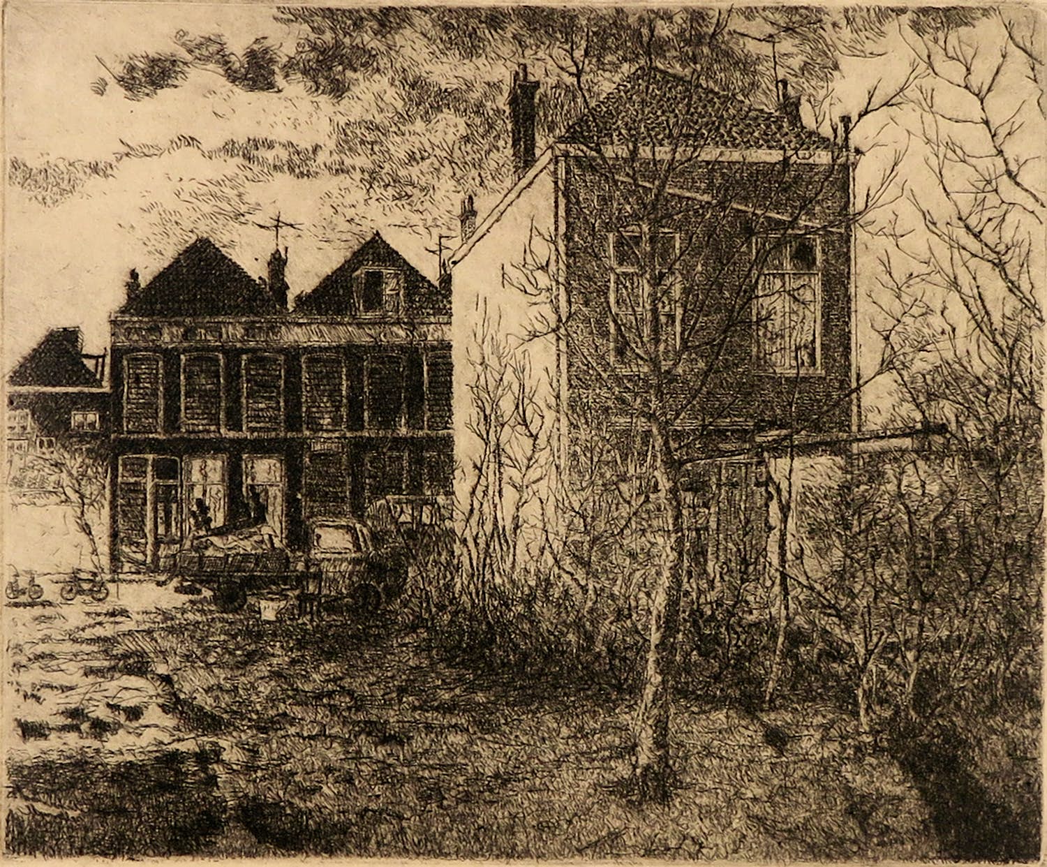 Jan van Dijk (Geb. Den Haag) - Ets, Zonder titel kopen? Bied vanaf 20!