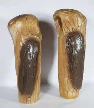 Wim de Boer - Keramiek, Twee uilen (Groot!) kopen? Bied vanaf 1!