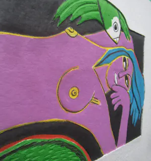 Corneille - Liggend naakt met parkiet kopen? Bied vanaf 300!