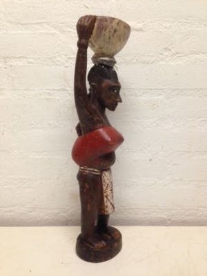 Dogon - 171214 - Old Tribal used African Temme figure - Nigeria. kopen? Bied vanaf 16!