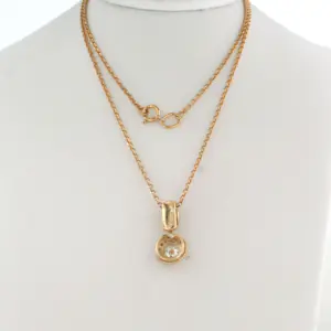 14k rose gouden collier en hanger met briljant geslepen diamant tot. 0.52ct kopen? Bied vanaf 575!
