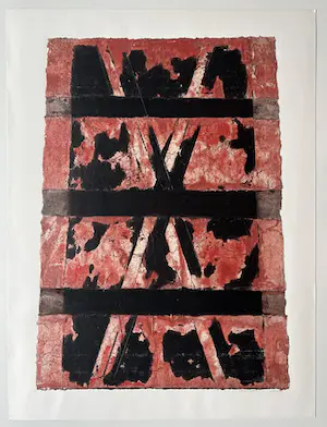 Eric Adema - Collage en gouache op papier | 'Jacobsladder' | UNIEK WERK kopen? Bied vanaf 1!